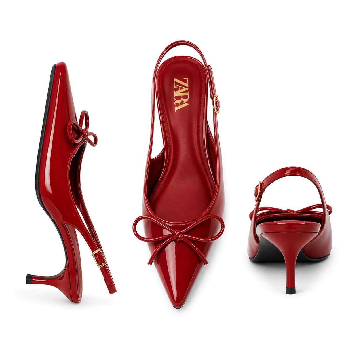 Bow Slingback Heels
